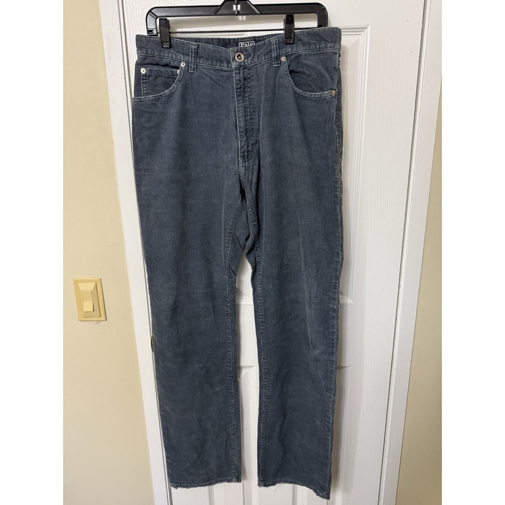 Vintage Polo Ralph Lauren Blue Corduroy Pants Men's 33x34